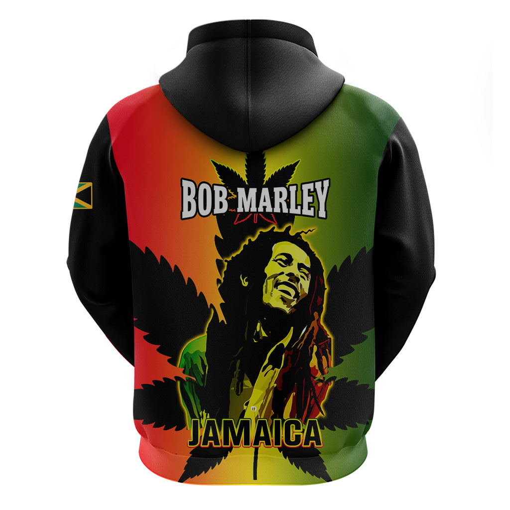 Jamaica Legend Bob Hoodie The King Of Reggae - Wonder Print Shop