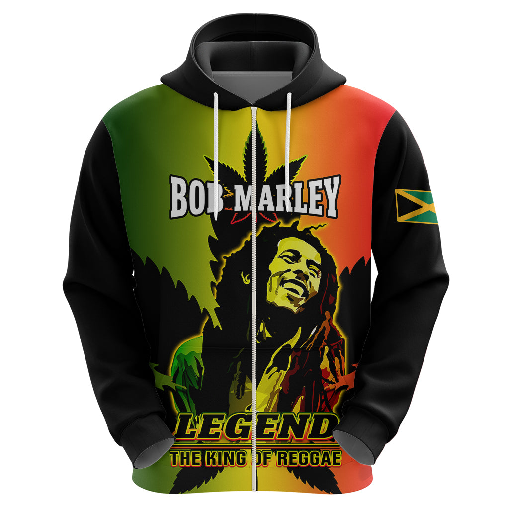 Jamaica Legend Bob Hoodie The King Of Reggae - Wonder Print Shop