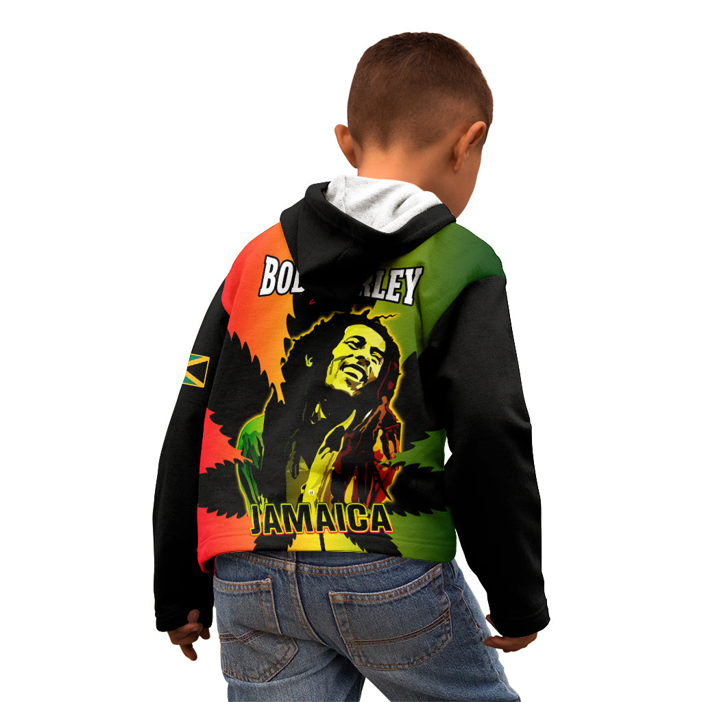 Jamaica Legend Bob Kid Hoodie The King Of Reggae - Wonder Print Shop