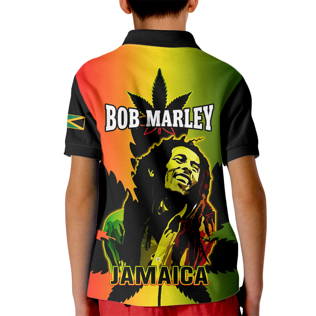 Jamaica Legend Bob Kid Polo Shirt The King Of Reggae - Wonder Print Shop