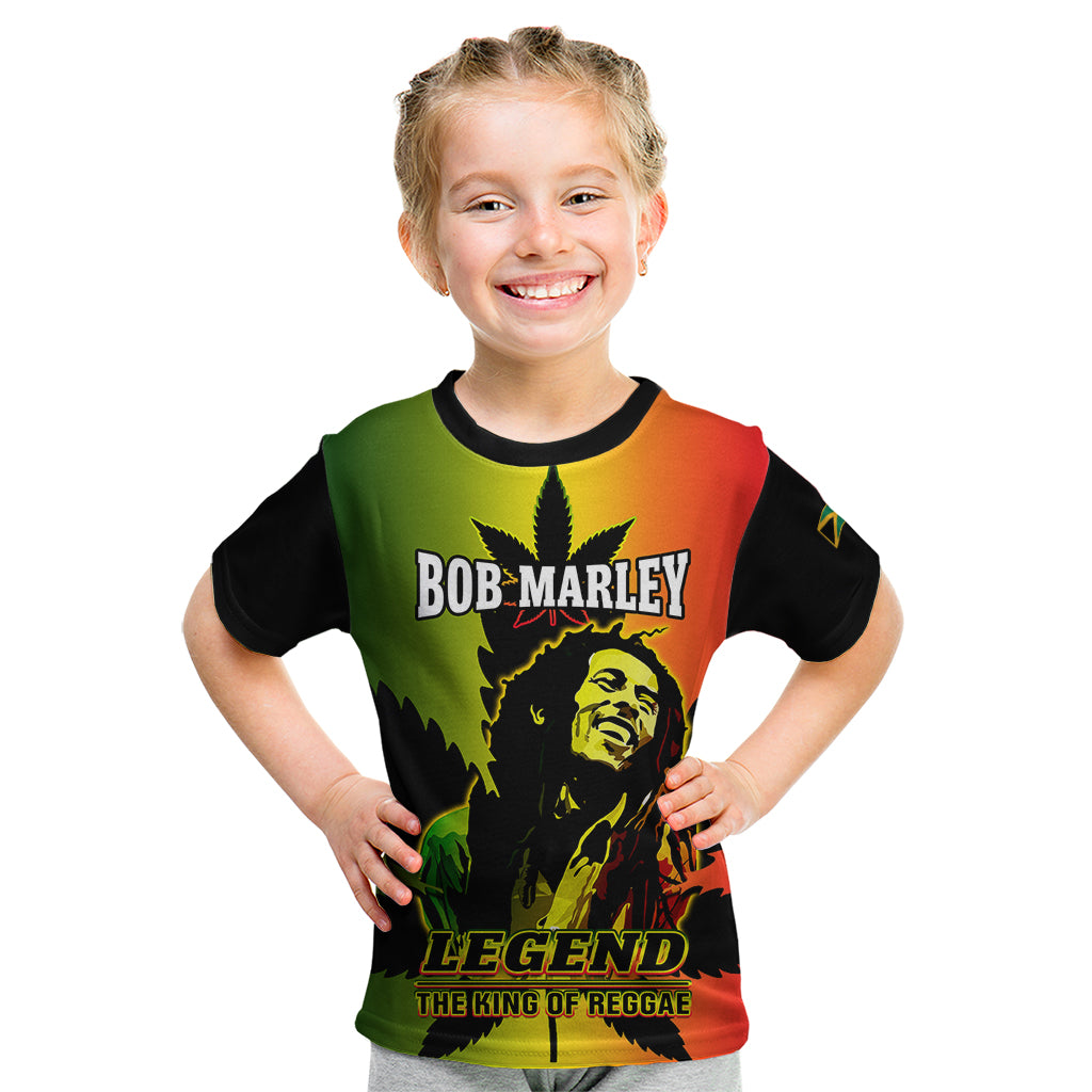 Jamaica Legend Bob Kid T Shirt The King Of Reggae - Wonder Print Shop