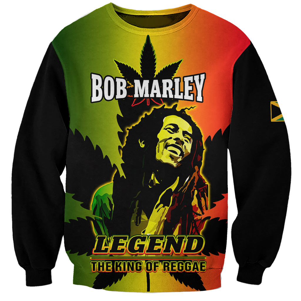Jamaica Legend Bob Sweatshirt The King Of Reggae - Wonder Print Shop