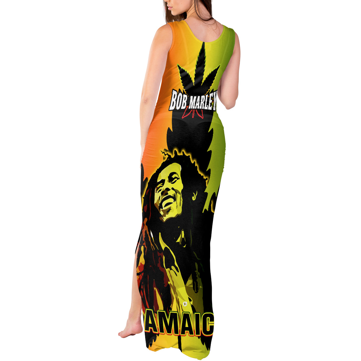 Jamaica Legend Bob Tank Maxi Dress The King Of Reggae - Wonder Print Shop