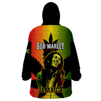 Jamaica Legend Bob Wearable Blanket Hoodie The King Of Reggae - Wonder Print Shop