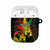 Jamaica Legend Bob AirPods Case Lion With Cannabis Leaf Pattern - Wonder Print Shop