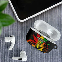 Jamaica Legend Bob AirPods Case Lion With Cannabis Leaf Pattern - Wonder Print Shop