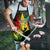 Jamaica Legend Bob Apron Lion With Cannabis Leaf Pattern - Wonder Print Shop