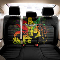 Jamaica Legend Bob Back Car Seat Cover Lion With Cannabis Leaf Pattern - Wonder Print Shop