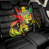 Jamaica Legend Bob Back Car Seat Cover Lion With Cannabis Leaf Pattern - Wonder Print Shop