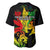 Jamaica Legend Bob Baseball Jersey Lion With Cannabis Leaf Pattern - Wonder Print Shop