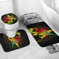 Jamaica Legend Bob Bathroom Set Lion With Cannabis Leaf Pattern - Wonder Print Shop
