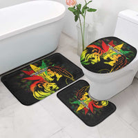 Jamaica Legend Bob Bathroom Set Lion With Cannabis Leaf Pattern - Wonder Print Shop