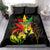 Jamaica Legend Bob Bedding Set Lion With Cannabis Leaf Pattern - Wonder Print Shop