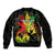Jamaica Legend Bob Bomber Jacket Lion With Cannabis Leaf Pattern LT14