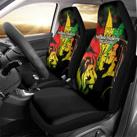 Jamaica Legend Bob Car Seat Cover Lion With Cannabis Leaf Pattern - Wonder Print Shop