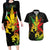 Jamaica Legend Bob Couples Matching Long Sleeve Bodycon Dress and Hawaiian Shirt Lion With Cannabis Leaf Pattern LT14