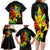Jamaica Legend Bob Family Matching Long Sleeve Bodycon Dress and Hawaiian Shirt Lion With Cannabis Leaf Pattern - Wonder Print Shop