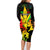 Jamaica Legend Bob Family Matching Long Sleeve Bodycon Dress and Hawaiian Shirt Lion With Cannabis Leaf Pattern - Wonder Print Shop