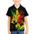 Jamaica Legend Bob Family Matching Off Shoulder Long Sleeve Dress and Hawaiian Shirt Lion With Cannabis Leaf Pattern LT14