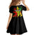 Jamaica Legend Bob Family Matching Off Shoulder Maxi Dress and Hawaiian Shirt Lion With Cannabis Leaf Pattern LT14
