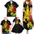 Jamaica Legend Bob Family Matching Summer Maxi Dress and Hawaiian Shirt Lion With Cannabis Leaf Pattern LT14