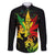 Jamaica Legend Bob Family Matching Summer Maxi Dress and Hawaiian Shirt Lion With Cannabis Leaf Pattern LT14