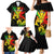 Jamaica Legend Bob Family Matching Mermaid Dress and Hawaiian Shirt Lion With Cannabis Leaf Pattern - Wonder Print Shop