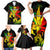 Jamaica Legend Bob Family Matching Short Sleeve Bodycon Dress and Hawaiian Shirt Lion With Cannabis Leaf Pattern - Wonder Print Shop