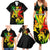 Jamaica Legend Bob Family Matching Summer Maxi Dress and Hawaiian Shirt Lion With Cannabis Leaf Pattern - Wonder Print Shop