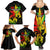 Jamaica Legend Bob Family Matching Summer Maxi Dress and Hawaiian Shirt Lion With Cannabis Leaf Pattern - Wonder Print Shop