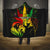 Jamaica Legend Bob Hooded Blanket Lion With Cannabis Leaf Pattern - Wonder Print Shop