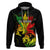 Jamaica Legend Bob Hoodie Lion With Cannabis Leaf Pattern - Wonder Print Shop