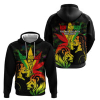 Jamaica Legend Bob Hoodie Lion With Cannabis Leaf Pattern LT14