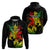 Jamaica Legend Bob Hoodie Lion With Cannabis Leaf Pattern - Wonder Print Shop