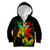 Jamaica Legend Bob Kid Hoodie Lion With Cannabis Leaf Pattern - Wonder Print Shop