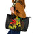 Jamaica Legend Bob Leather Tote Bag Lion With Cannabis Leaf Pattern - Wonder Print Shop