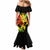 Jamaica Legend Bob Mermaid Dress Lion With Cannabis Leaf Pattern - Wonder Print Shop