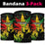 Jamaica Legend Bob Neck Gaiter Lion With Cannabis Leaf Pattern - Wonder Print Shop