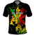 Jamaica Legend Bob Polo Shirt Lion With Cannabis Leaf Pattern - Wonder Print Shop