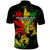 Jamaica Legend Bob Polo Shirt Lion With Cannabis Leaf Pattern - Wonder Print Shop