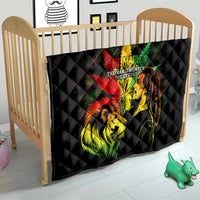 Jamaica Legend Bob Quilt Lion With Cannabis Leaf Pattern - Wonder Print Shop