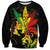 Jamaica Legend Bob Sweatshirt Lion With Cannabis Leaf Pattern LT14