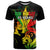 Jamaica Legend Bob T Shirt Lion With Cannabis Leaf Pattern - Wonder Print Shop