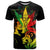 Jamaica Legend Bob T Shirt Lion With Cannabis Leaf Pattern LT14