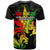 Jamaica Legend Bob T Shirt Lion With Cannabis Leaf Pattern LT14