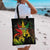 Jamaica Legend Bob Tote Bag Lion With Cannabis Leaf Pattern - Wonder Print Shop