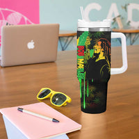 Jamaica Legend Bob Tumbler With Handle Lion With Cannabis Leaf Pattern - Wonder Print Shop