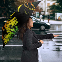 Jamaica Legend Bob Umbrella Lion With Cannabis Leaf Pattern - Wonder Print Shop