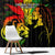 Jamaica Legend Bob Window Curtain Lion With Cannabis Leaf Pattern - Wonder Print Shop