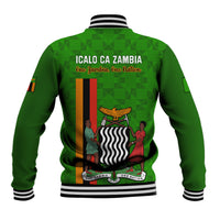 Zambia Independence Day Baseball Jacket Happy 59th Anniversary Kente Pattern - Wonder Print Shop